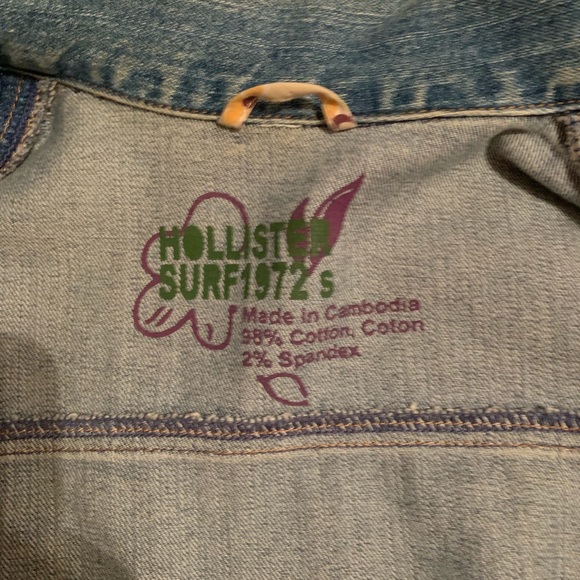 Hollister crop Jean jacket women’s - Picture 4 of 5